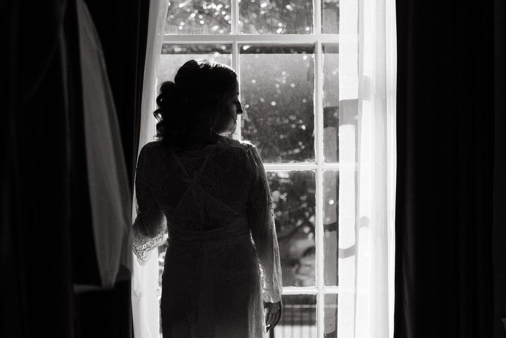 Alissa and CJ, captured candidly on their wedding day