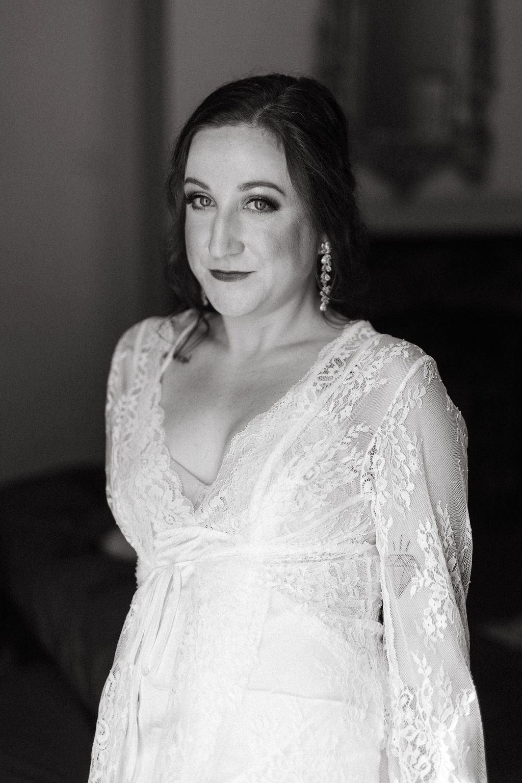 candid moment from Alissa and CJ's wedding day
