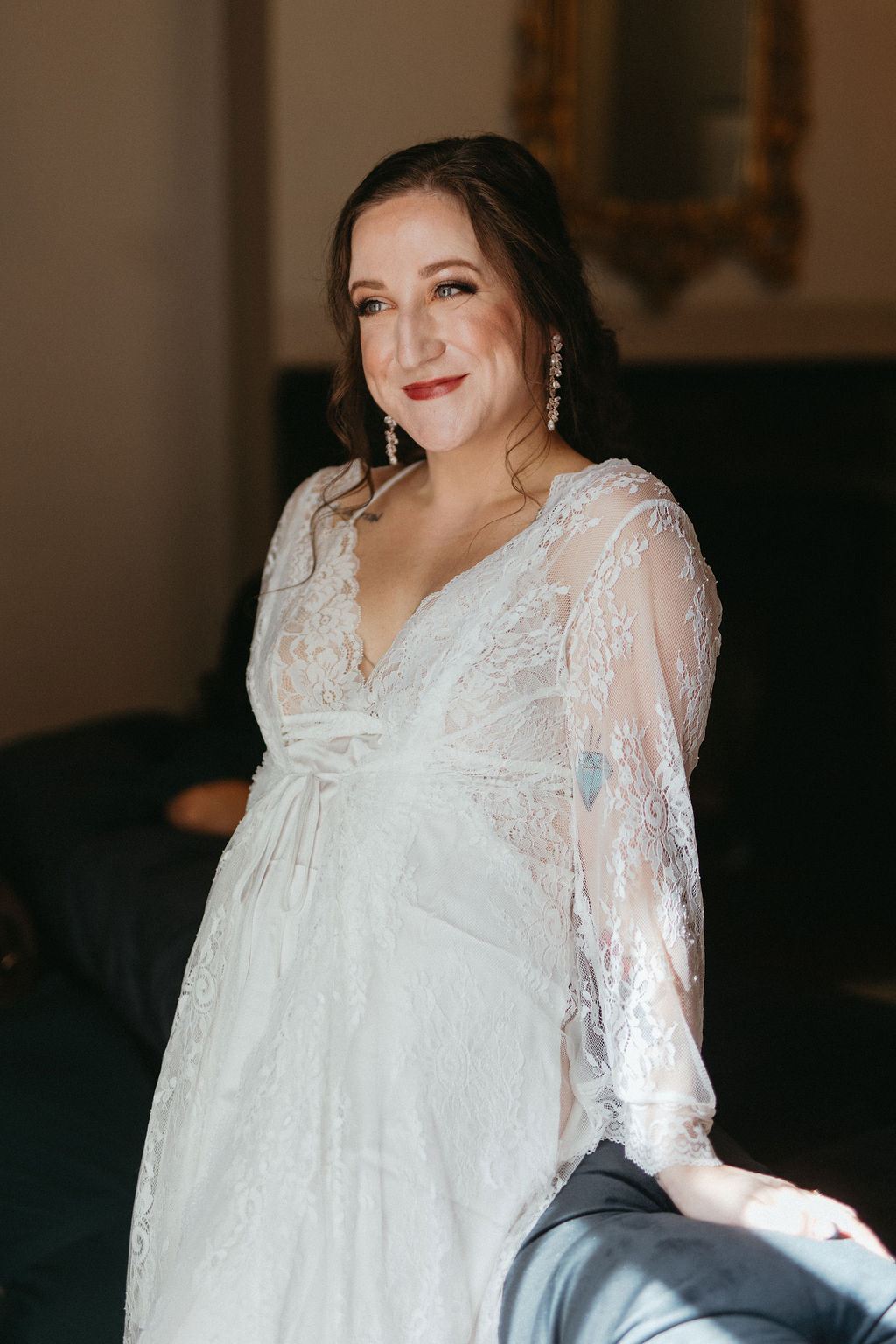 real emotion from Alissa and CJ's wedding day