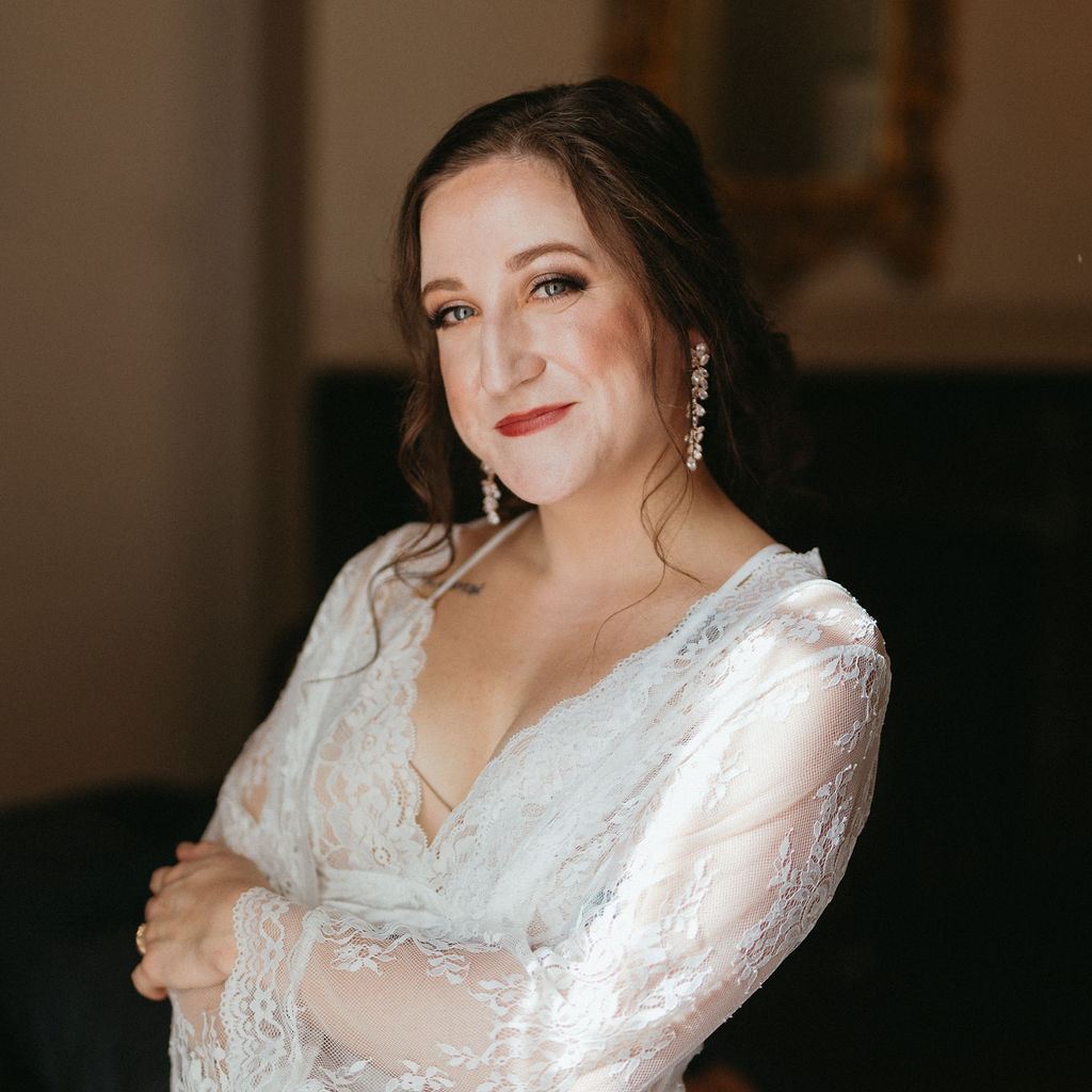 a quiet moment from Alissa and CJ's wedding