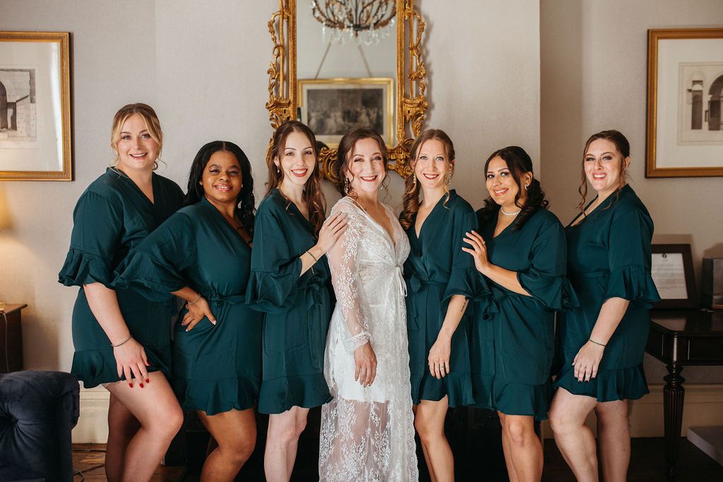 Alissa and CJ during their wedding celebration