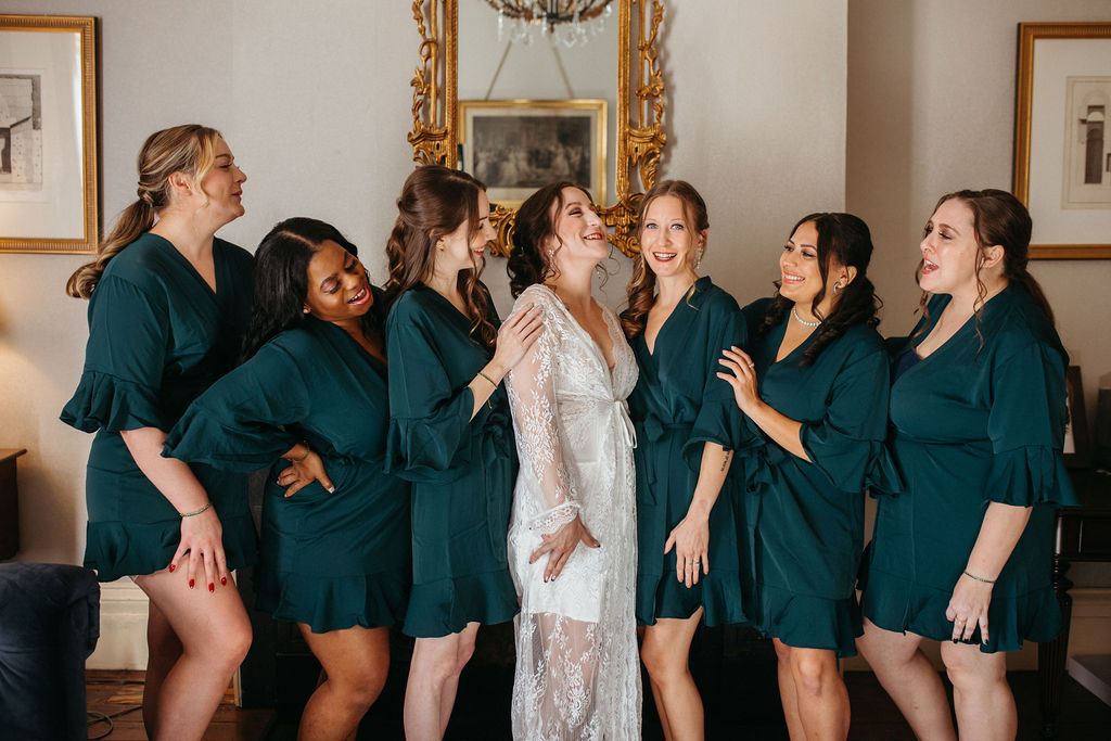 candid moment from Alissa and CJ's wedding day