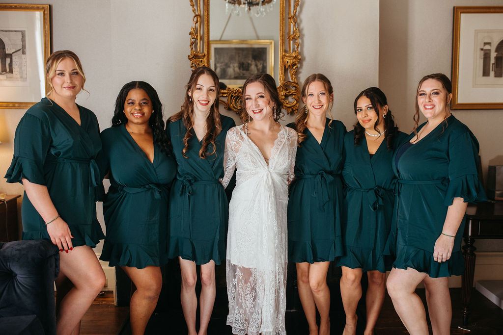Alissa and CJ, captured candidly on their wedding day