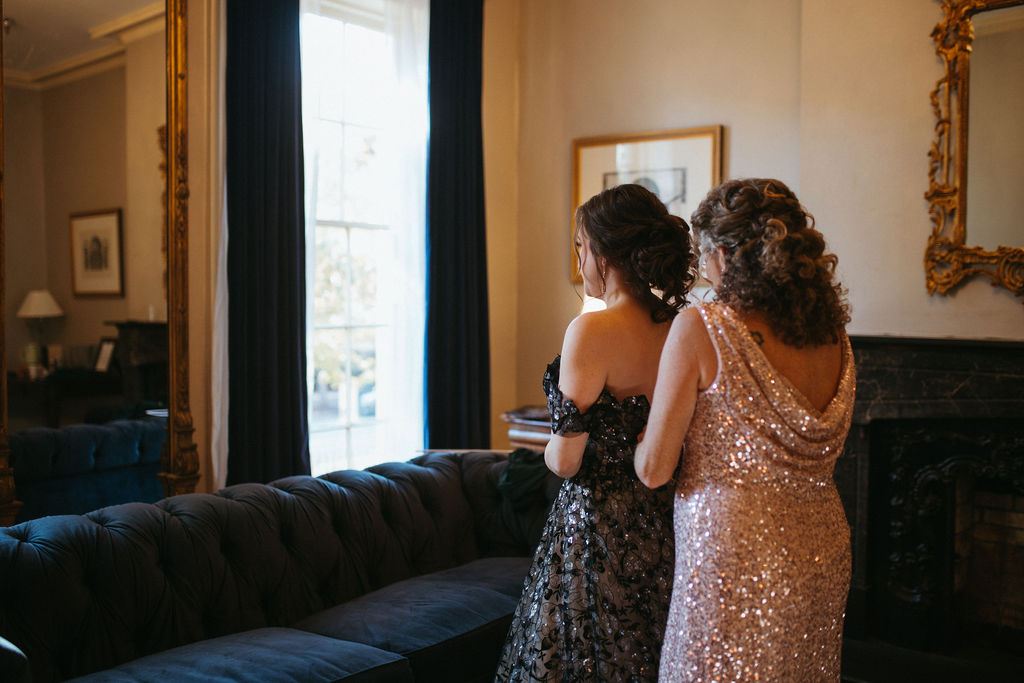 real emotion from Alissa and CJ's wedding day