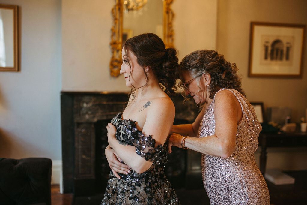real emotion from Alissa and CJ's wedding day