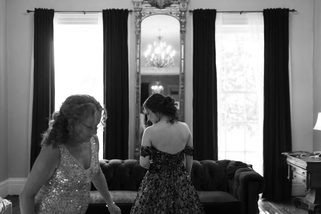 real emotion from Alissa and CJ's wedding day