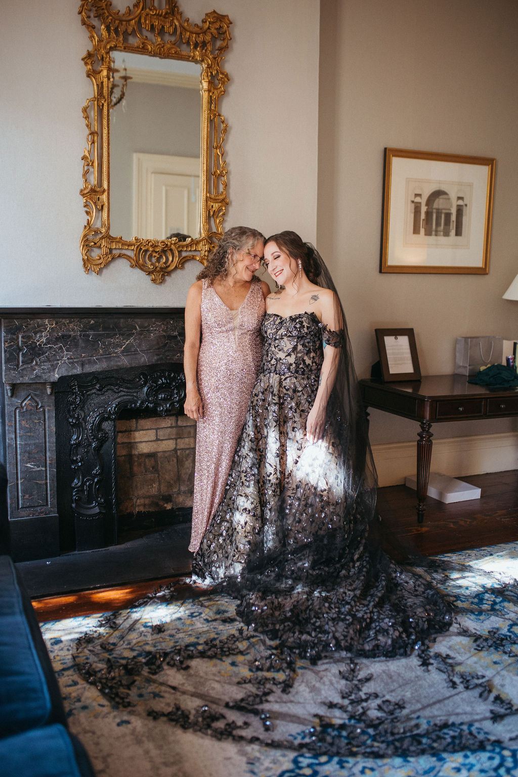 Alissa and CJ, captured candidly on their wedding day