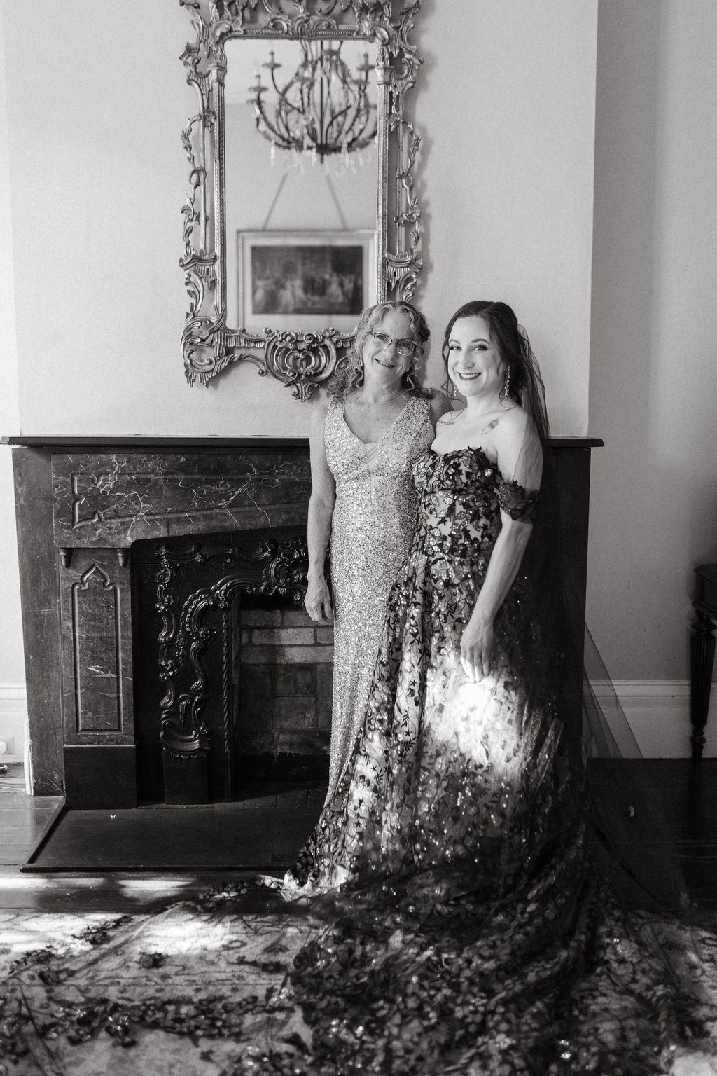 Alissa and CJ, captured candidly on their wedding day