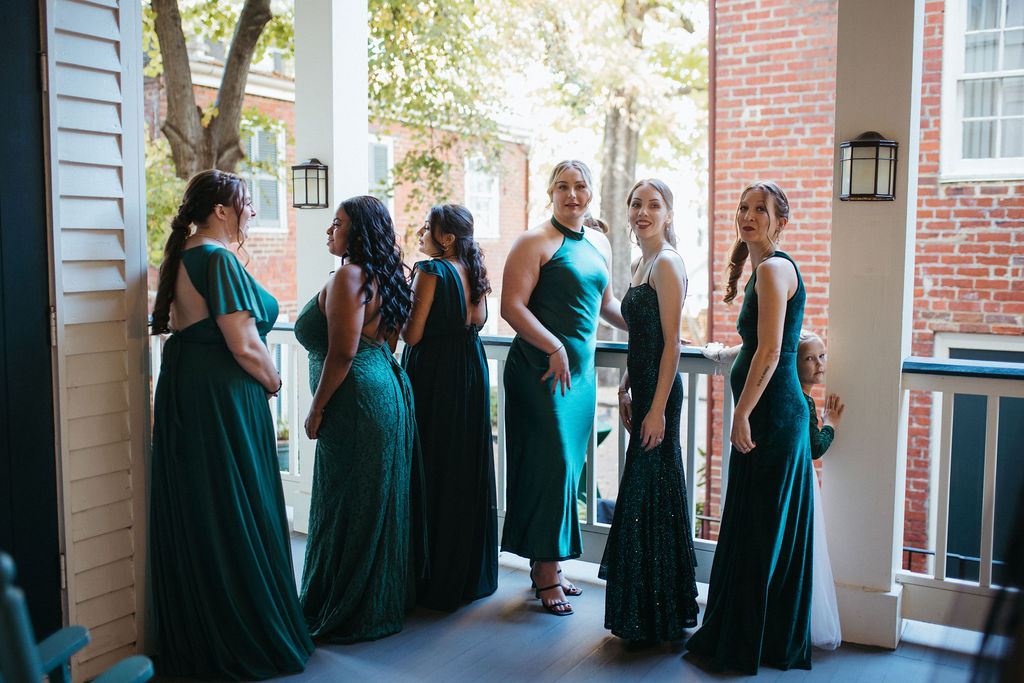 candid moment from Alissa and CJ's wedding day