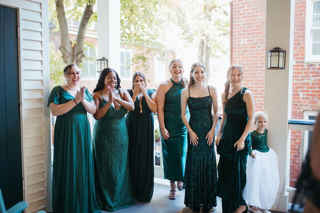 a quiet moment from Alissa and CJ's wedding