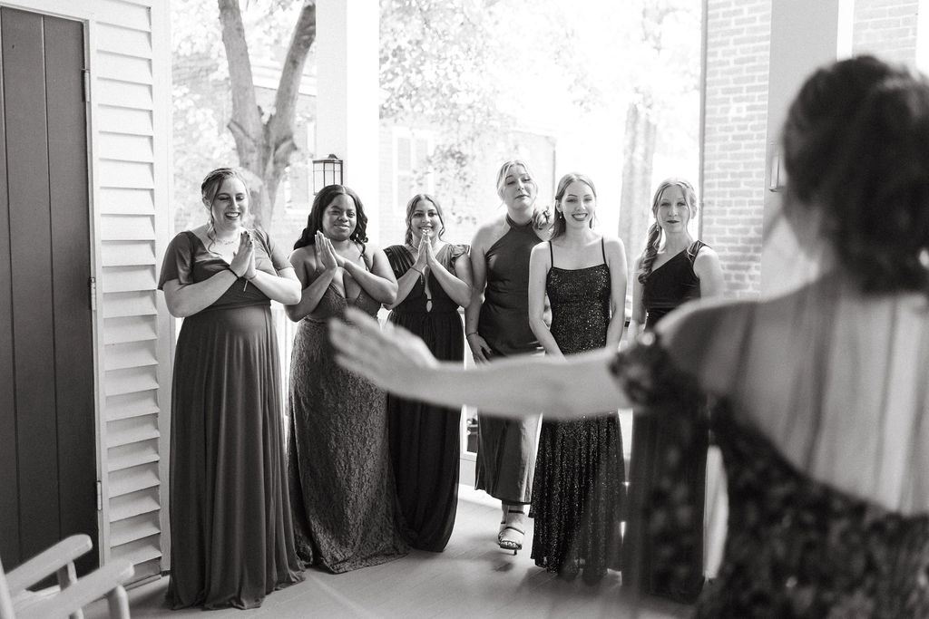 a quiet moment from Alissa and CJ's wedding