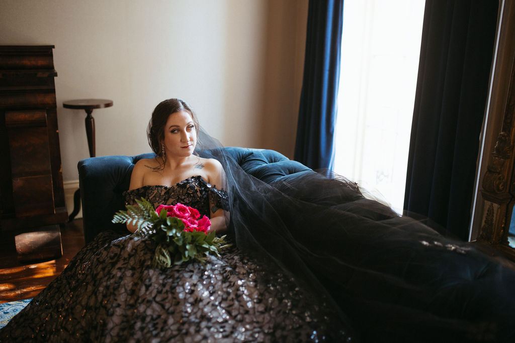 a quiet moment from Alissa and CJ's wedding