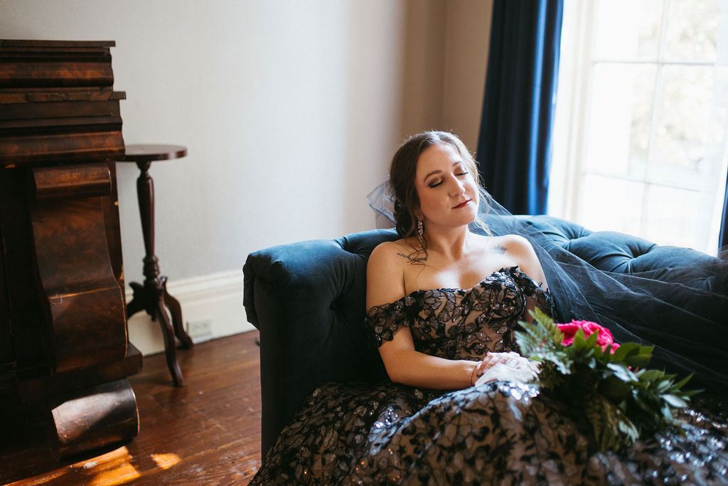 Alissa and CJ during their wedding celebration
