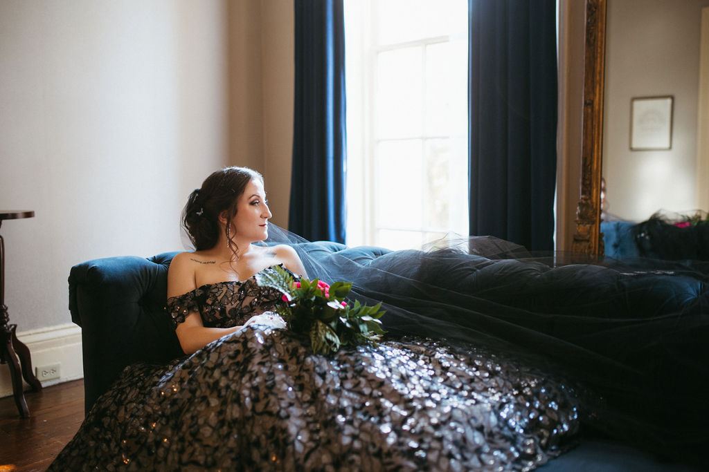 Alissa and CJ, captured candidly on their wedding day