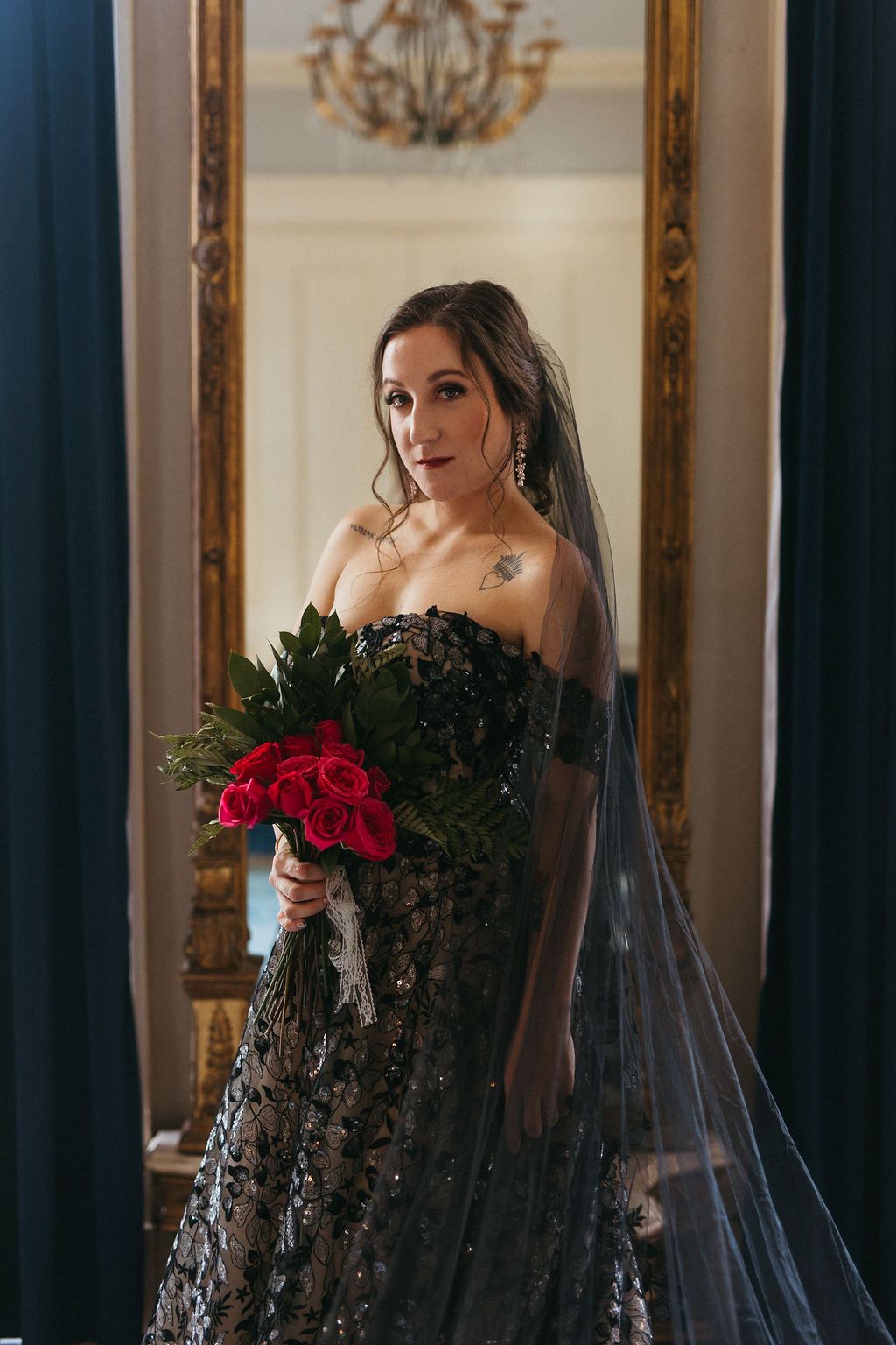 Alissa and CJ, captured candidly on their wedding day