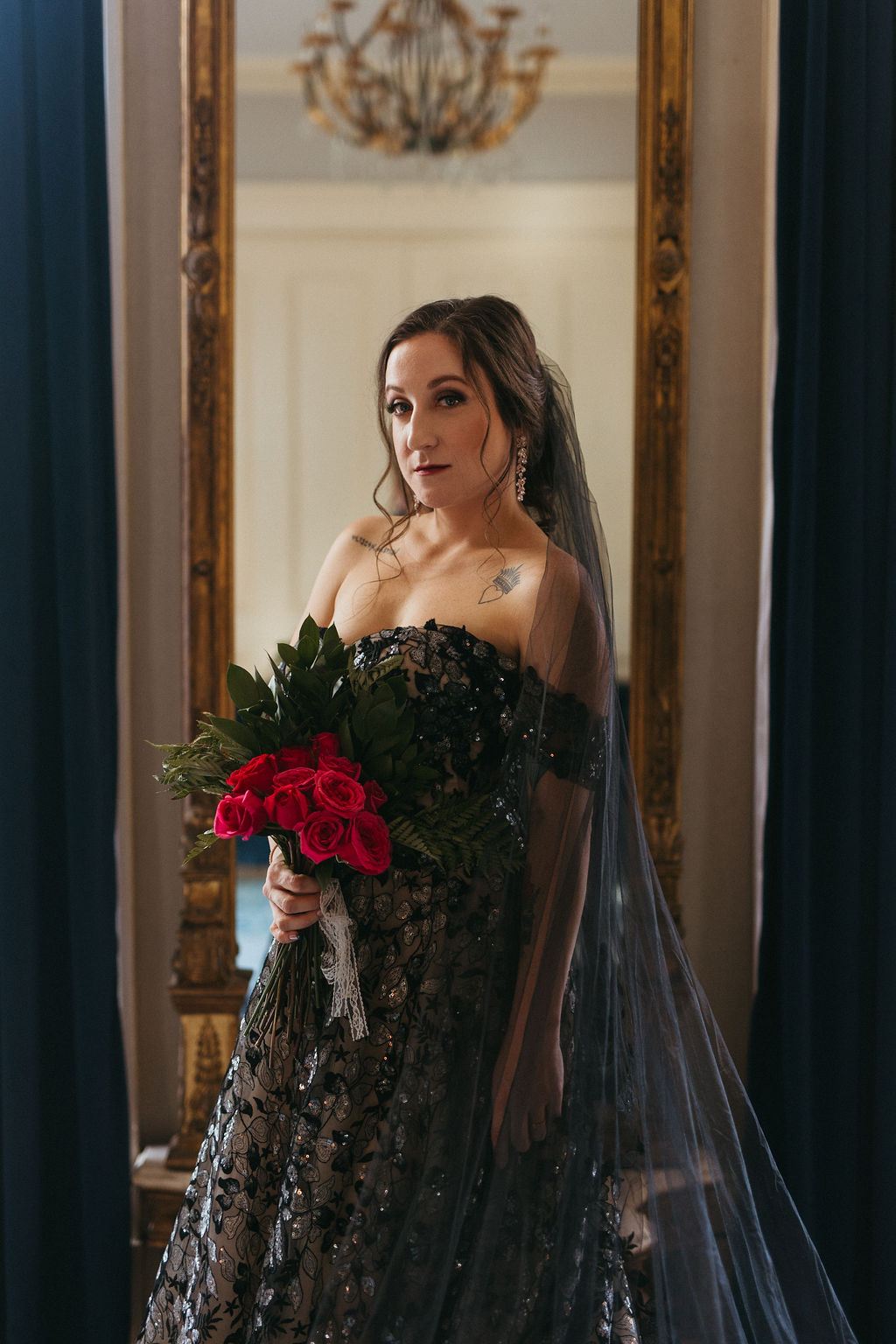 candid moment from Alissa and CJ's wedding day