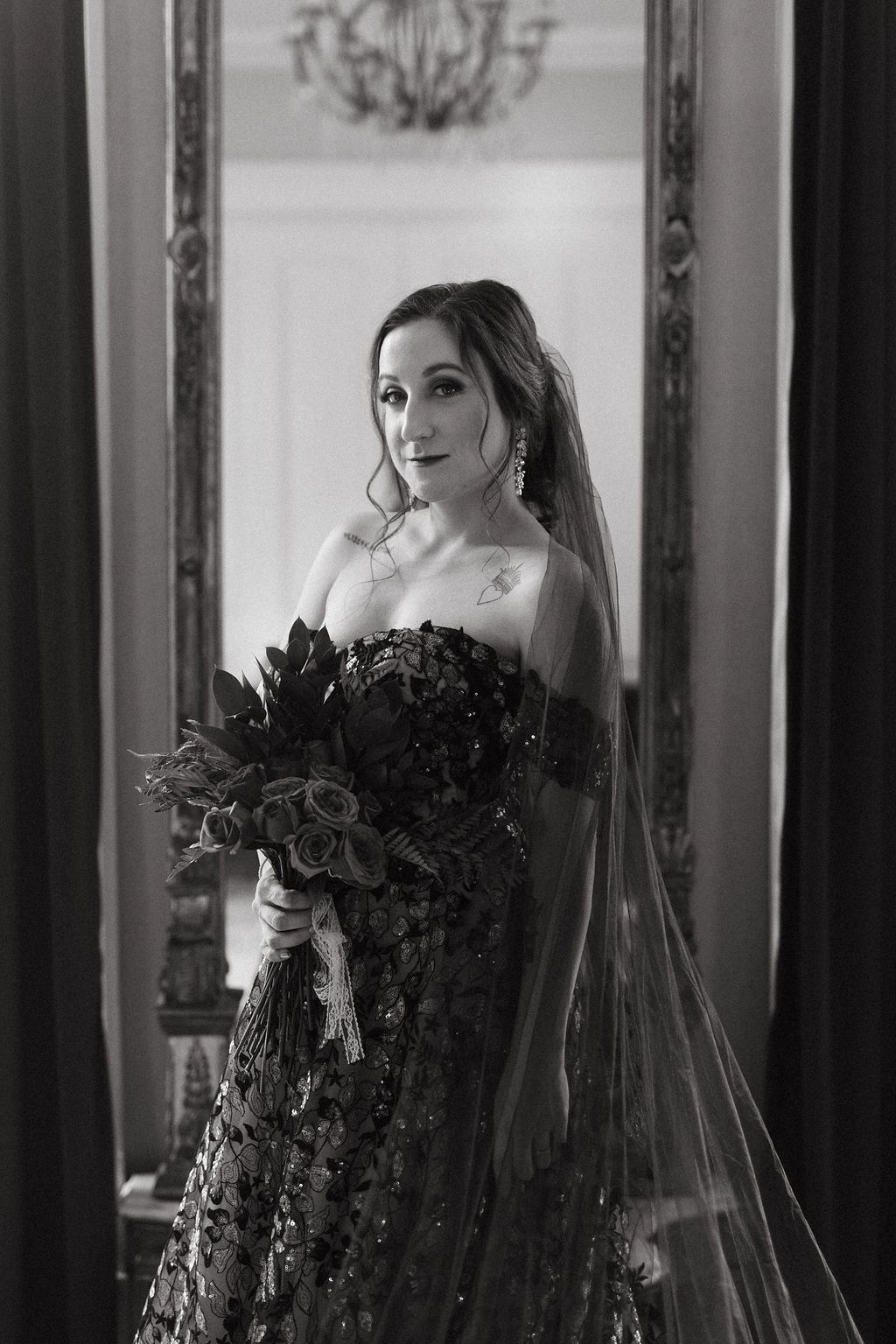 a quiet moment from Alissa and CJ's wedding