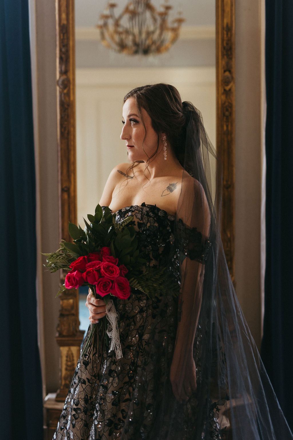 Alissa and CJ, captured candidly on their wedding day