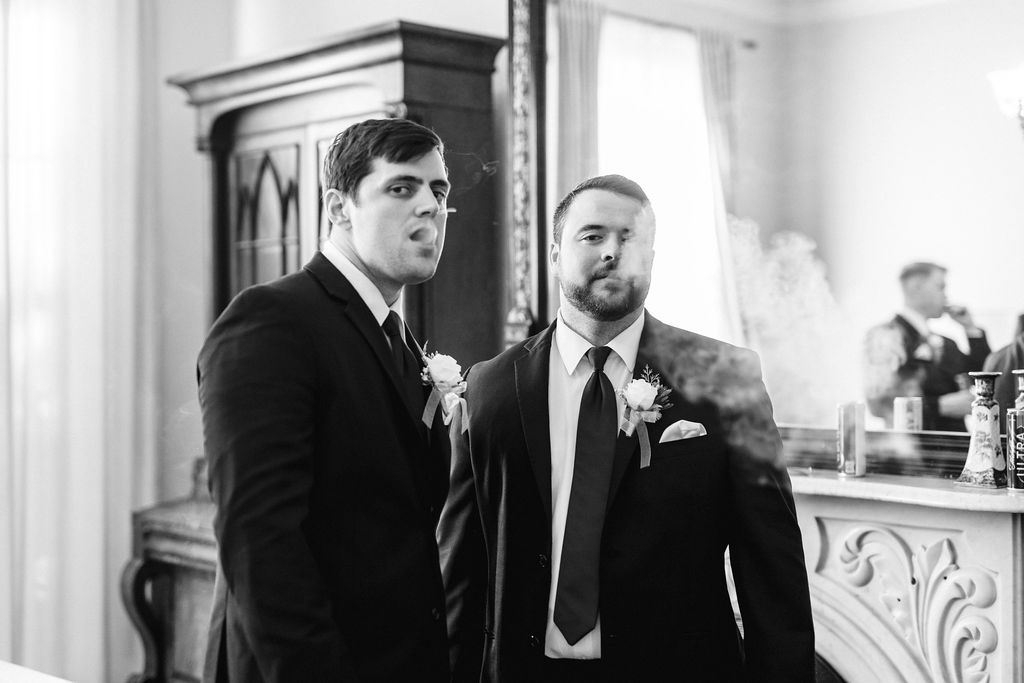 Alissa and CJ during their wedding celebration