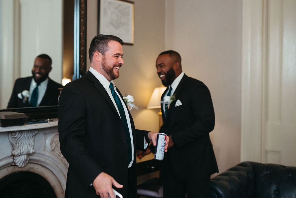 real emotion from Alissa and CJ's wedding day