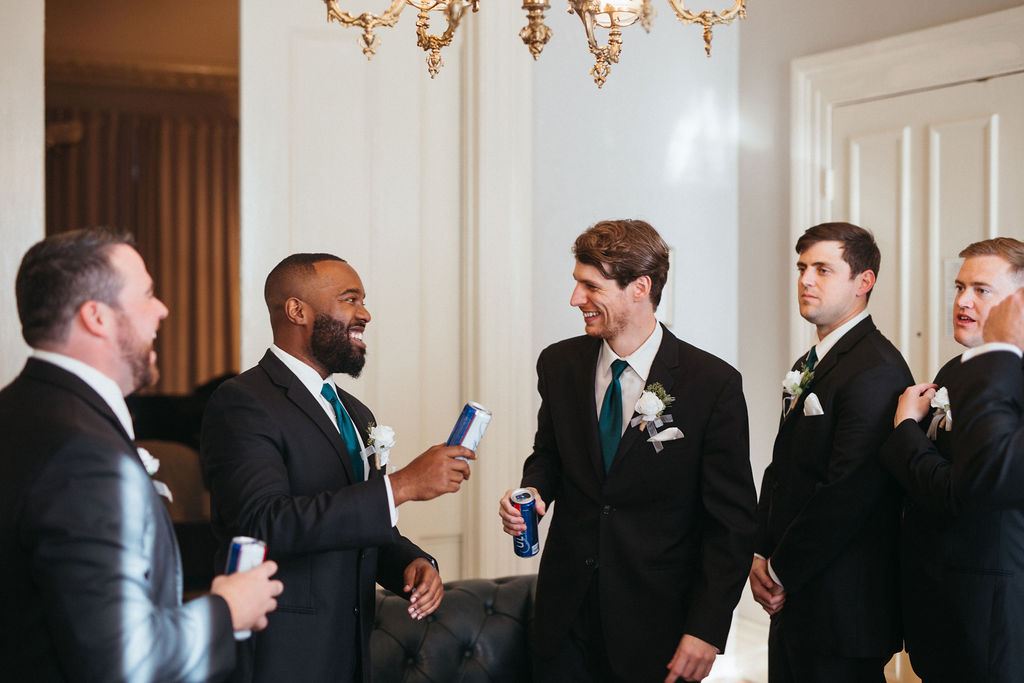 real emotion from Alissa and CJ's wedding day