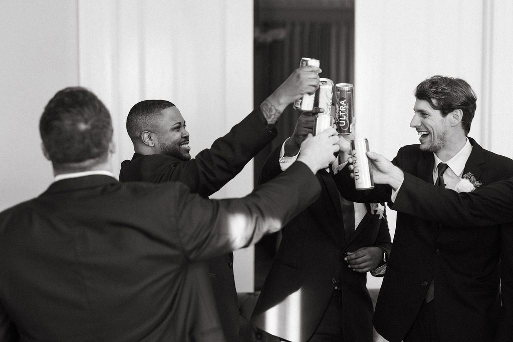 Alissa and CJ during their wedding celebration