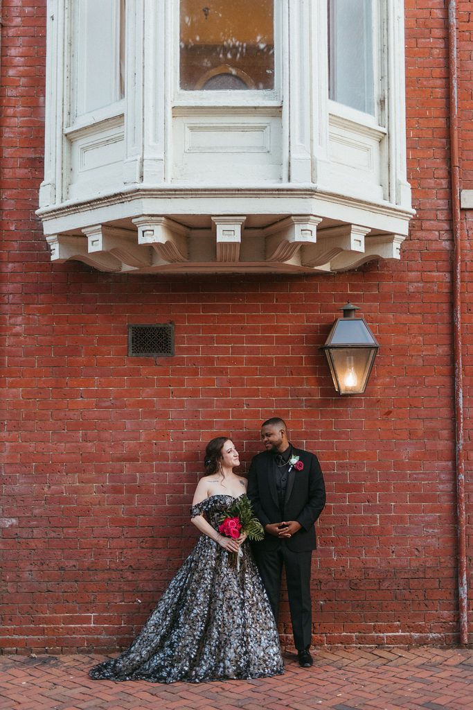 Alissa and CJ during their wedding portrait session