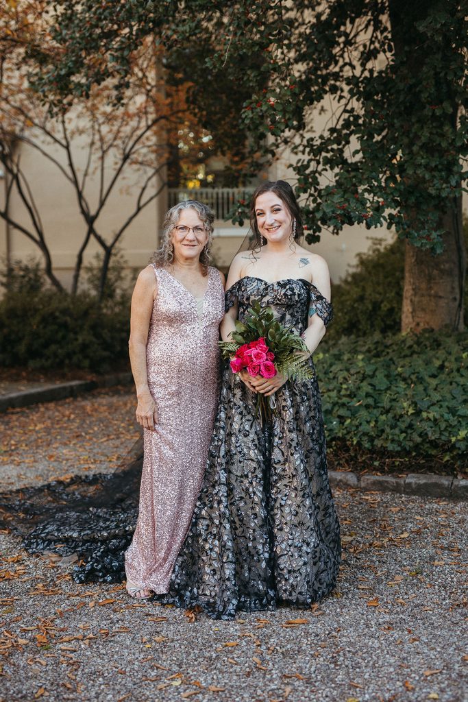 Family portrait at Alissa and CJ's wedding