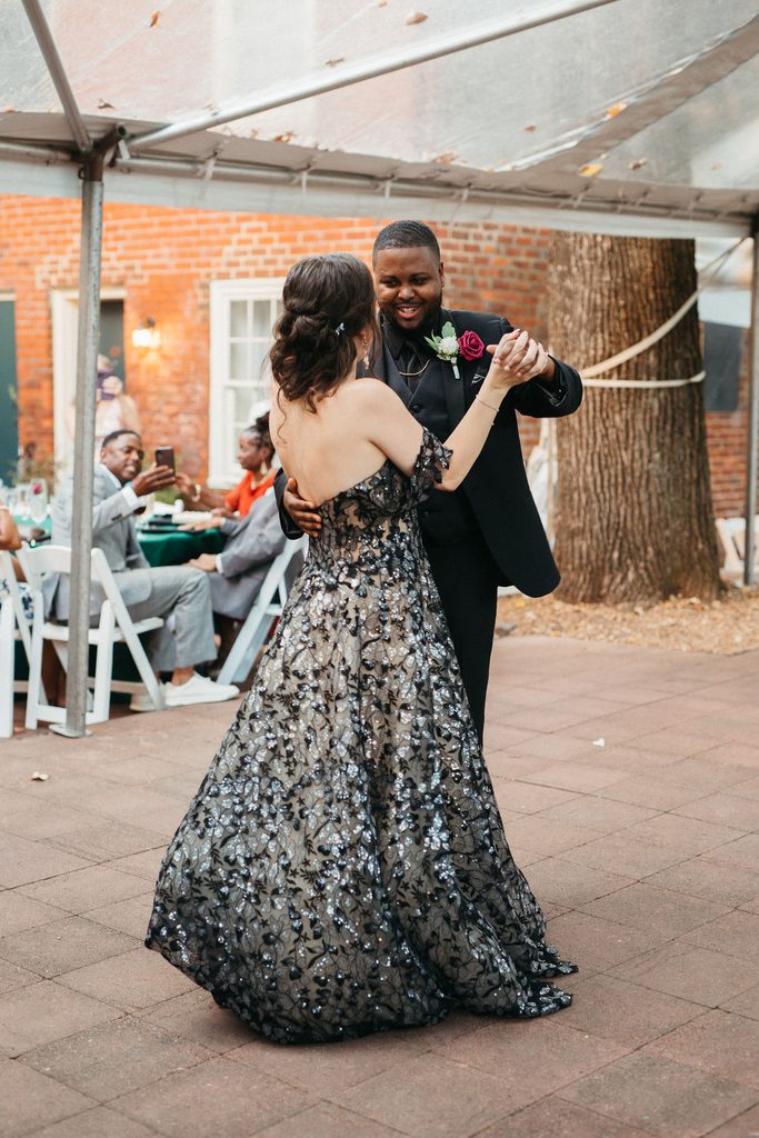 First dance at Alissa and CJ's wedding reception