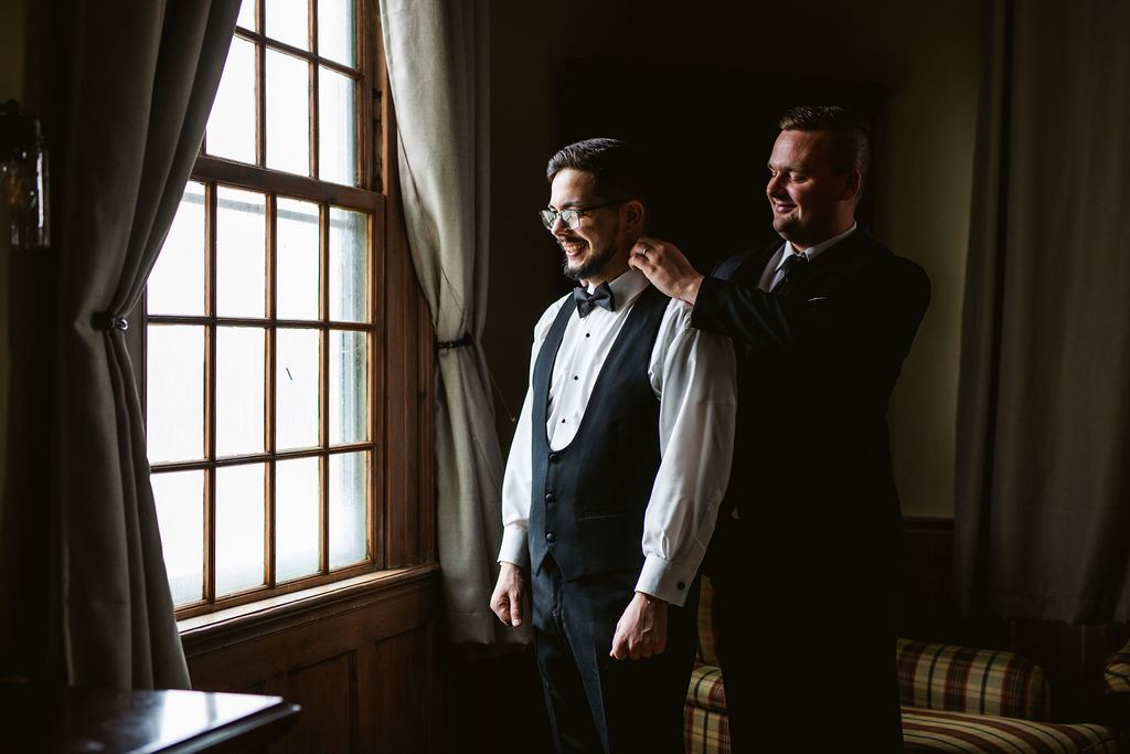 real emotion from Mel and Josh's wedding day