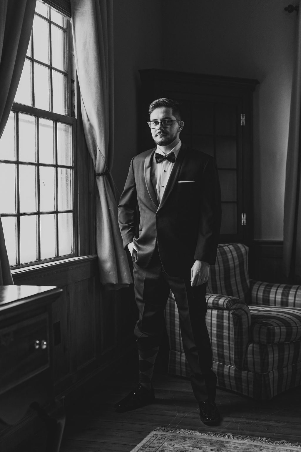 Mel and Josh, captured candidly on their wedding day