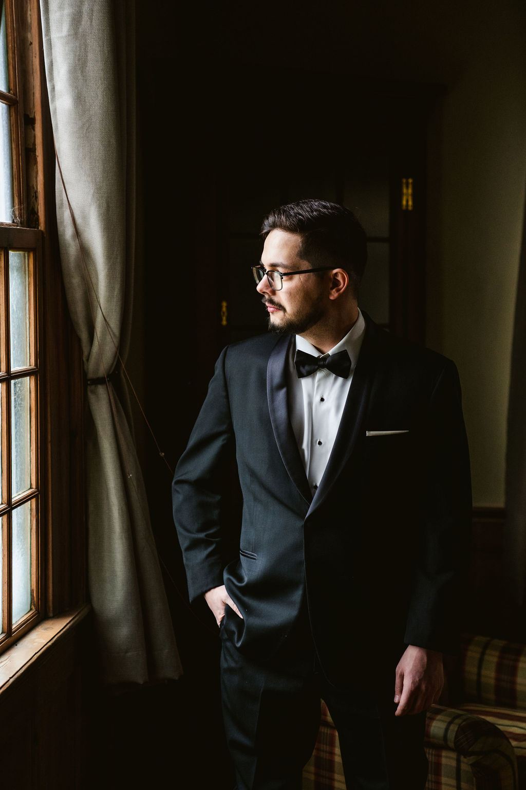 Mel and Josh, captured candidly on their wedding day