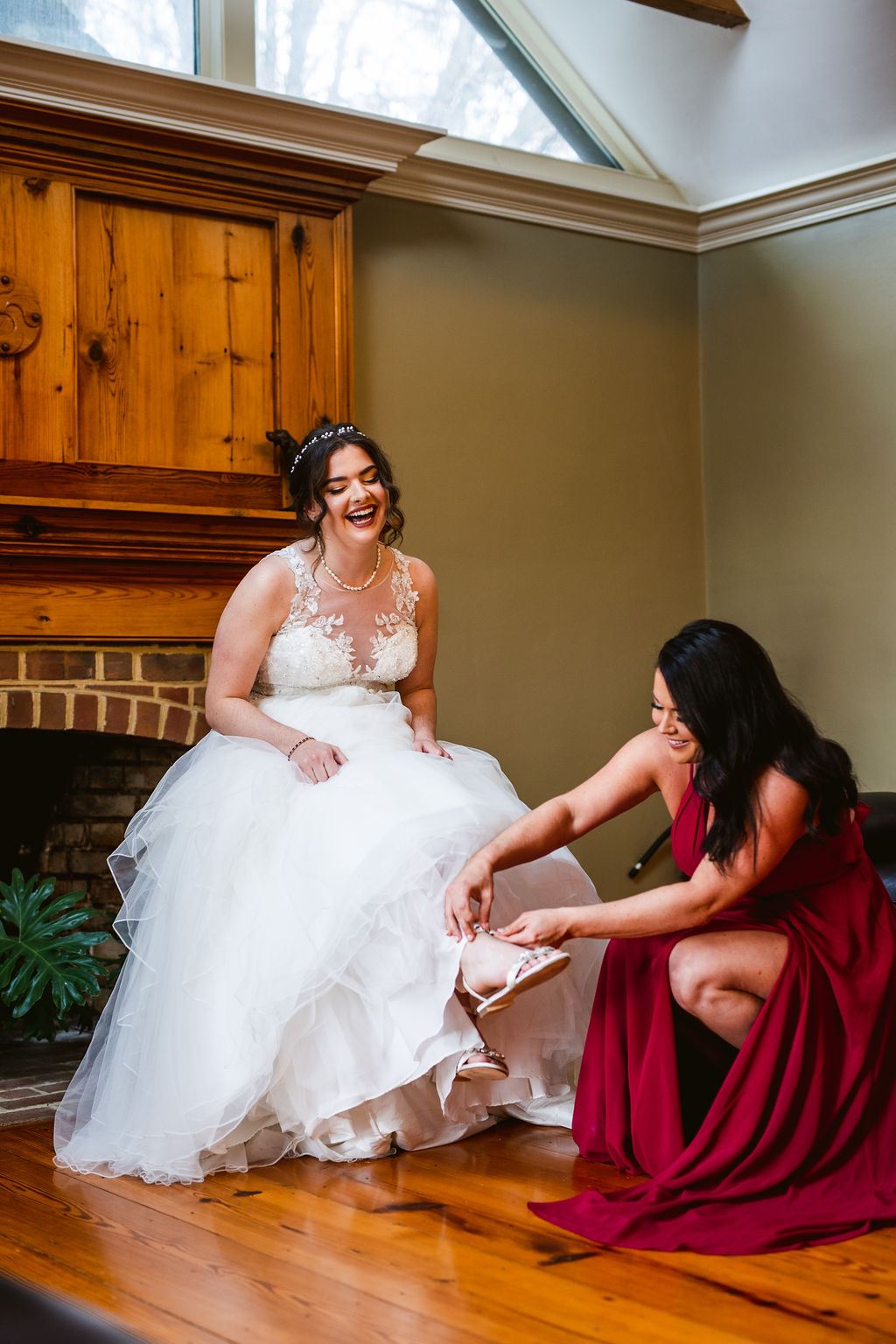 real emotion from Mel and Josh's wedding day