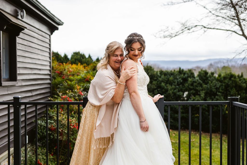 Mel and Josh, captured candidly on their wedding day