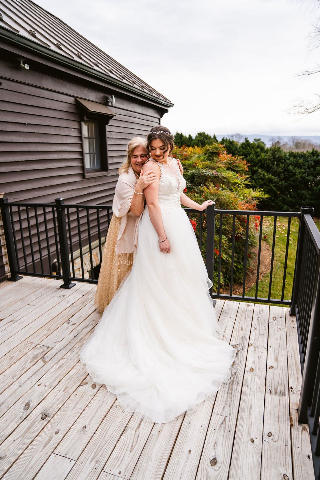 real emotion from Mel and Josh's wedding day