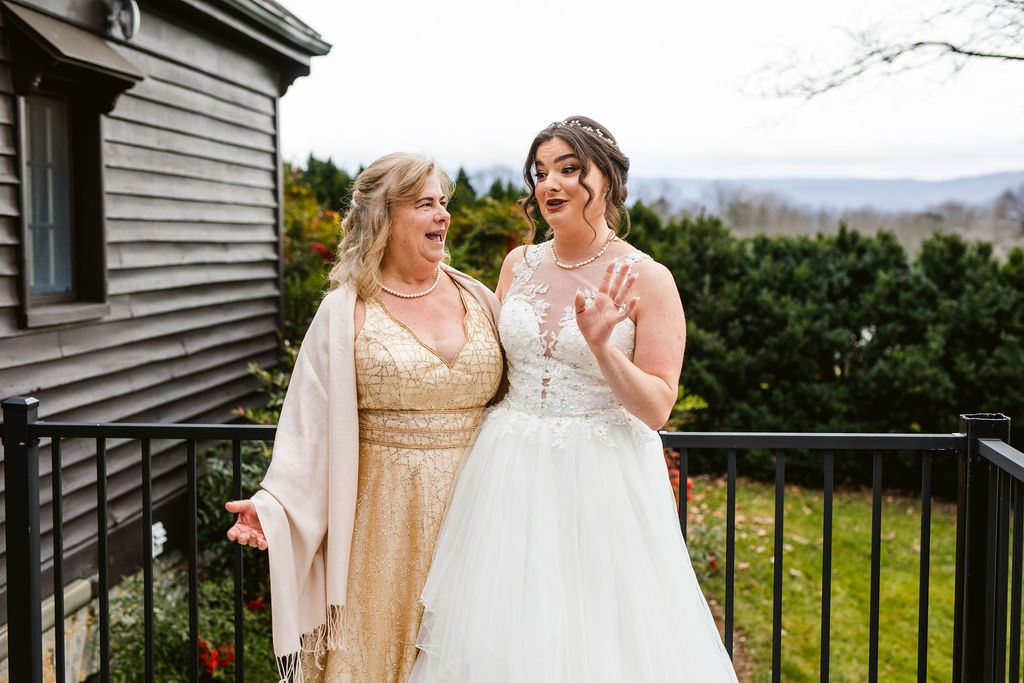 Mel and Josh, captured candidly on their wedding day
