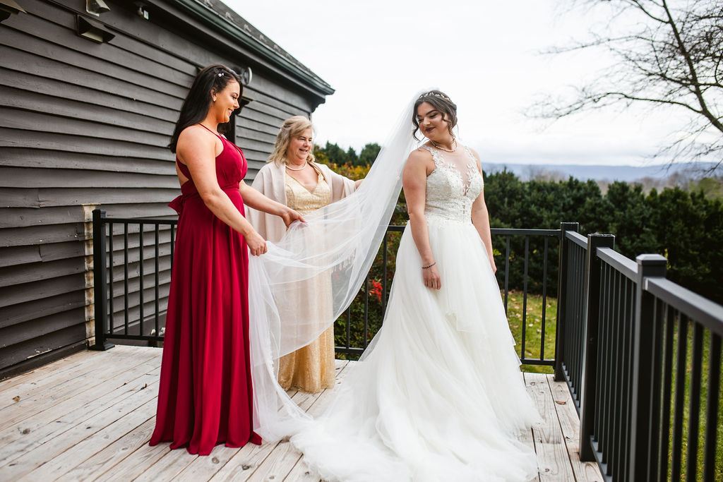 Mel and Josh, captured candidly on their wedding day