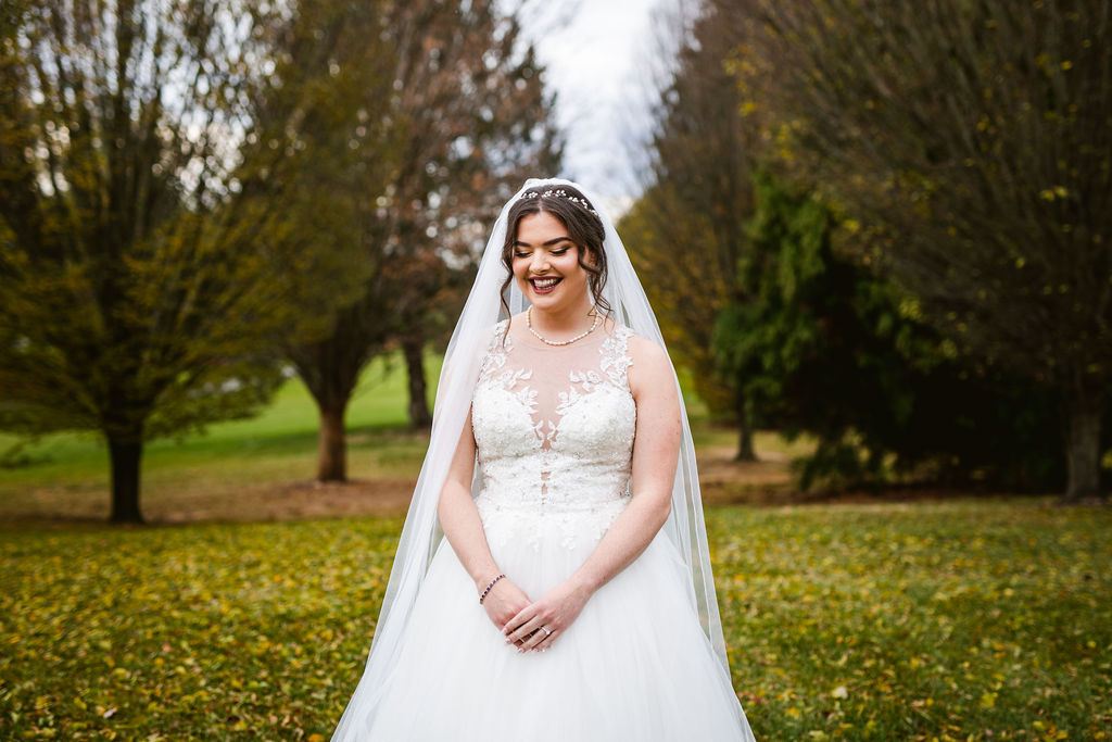 real emotion from Mel and Josh's wedding day