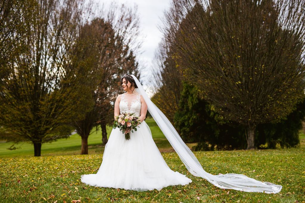Mel and Josh, captured candidly on their wedding day
