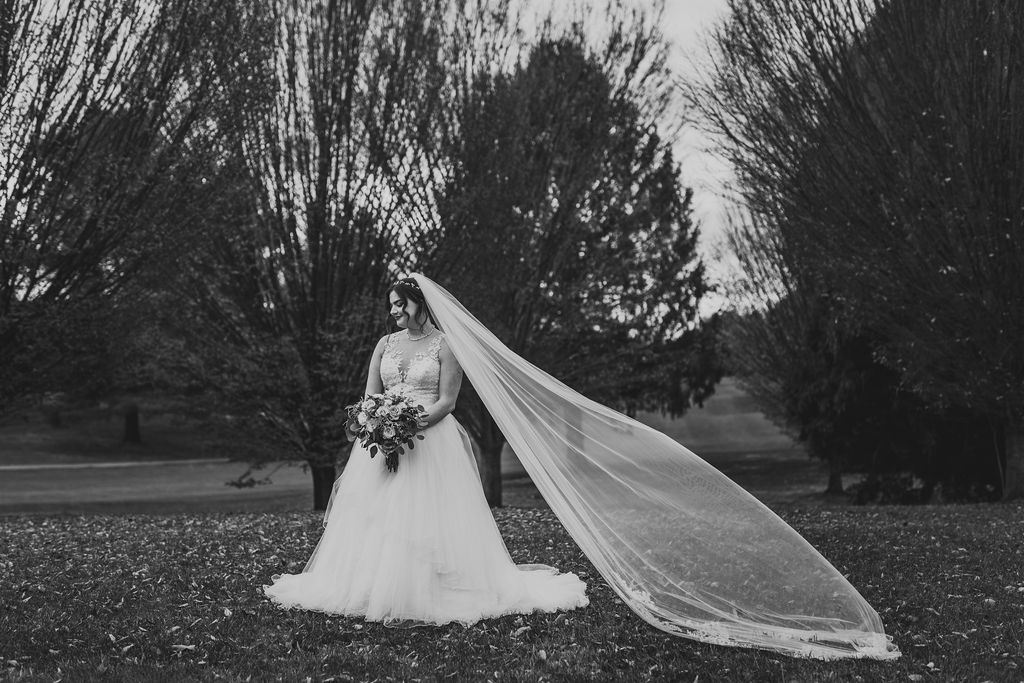 candid moment from Mel and Josh's wedding day