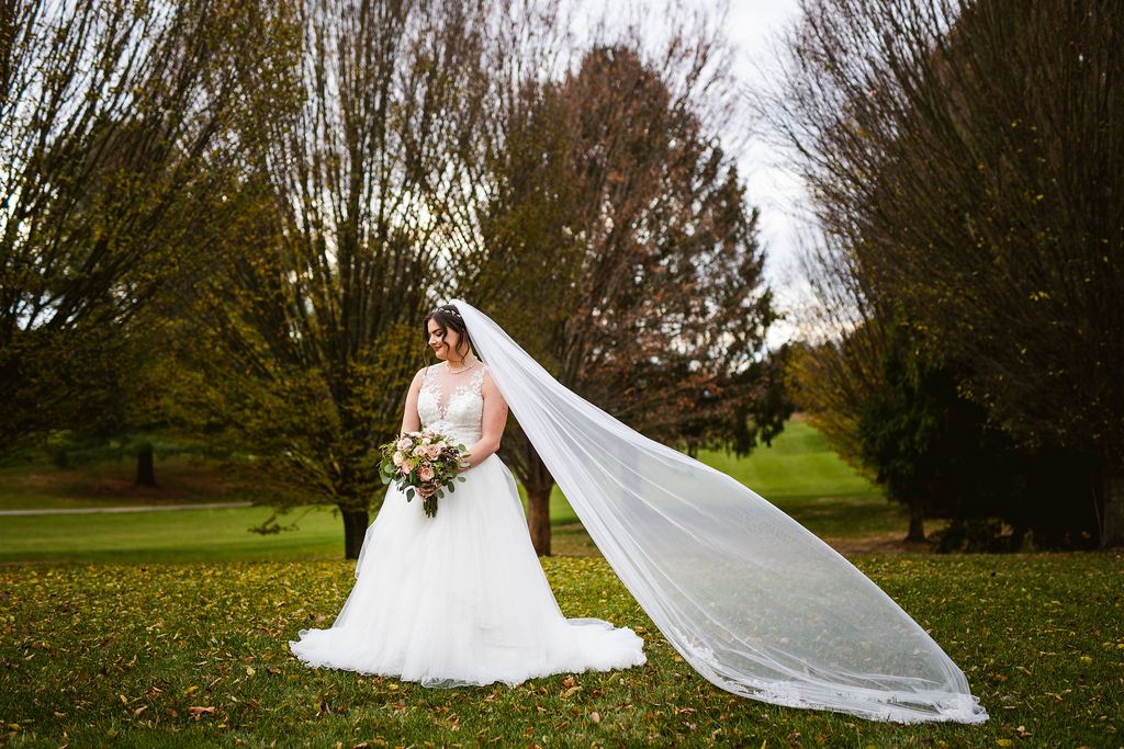 Mel and Josh during their wedding celebration