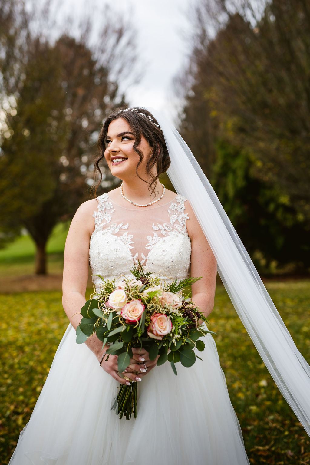 candid moment from Mel and Josh's wedding day