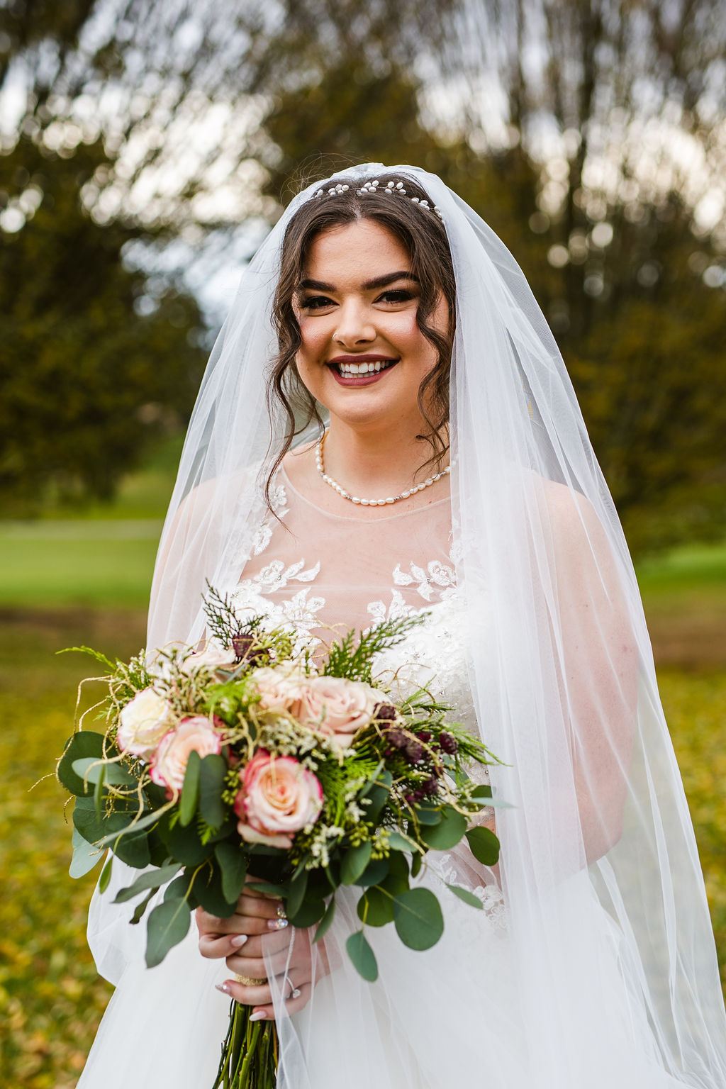 candid moment from Mel and Josh's wedding day