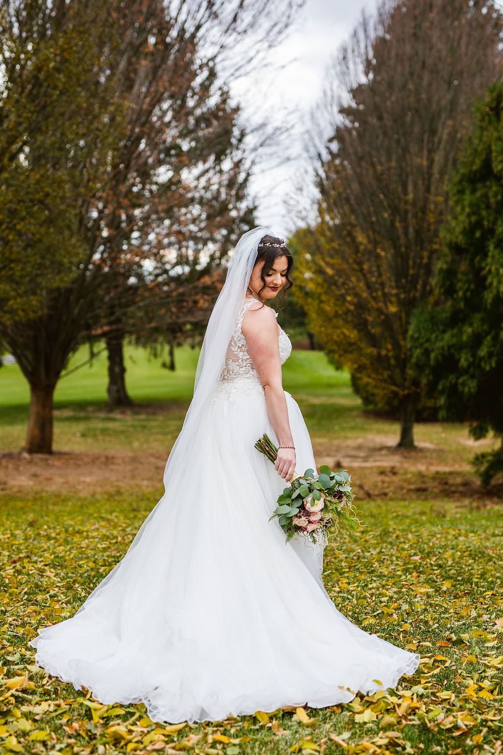candid moment from Mel and Josh's wedding day