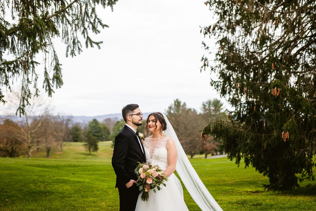 Mel and Josh during their wedding portrait session
