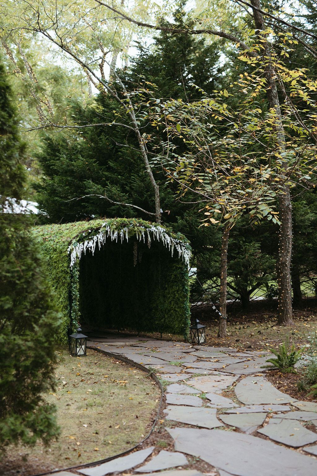 a quiet moment from Morgan and Erin's wedding
