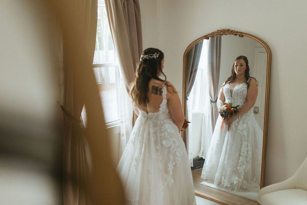 real emotion from Morgan and Erin's wedding day