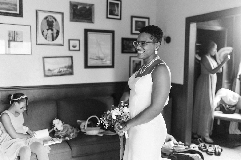 Wedding day preparations for Morgan and Erin