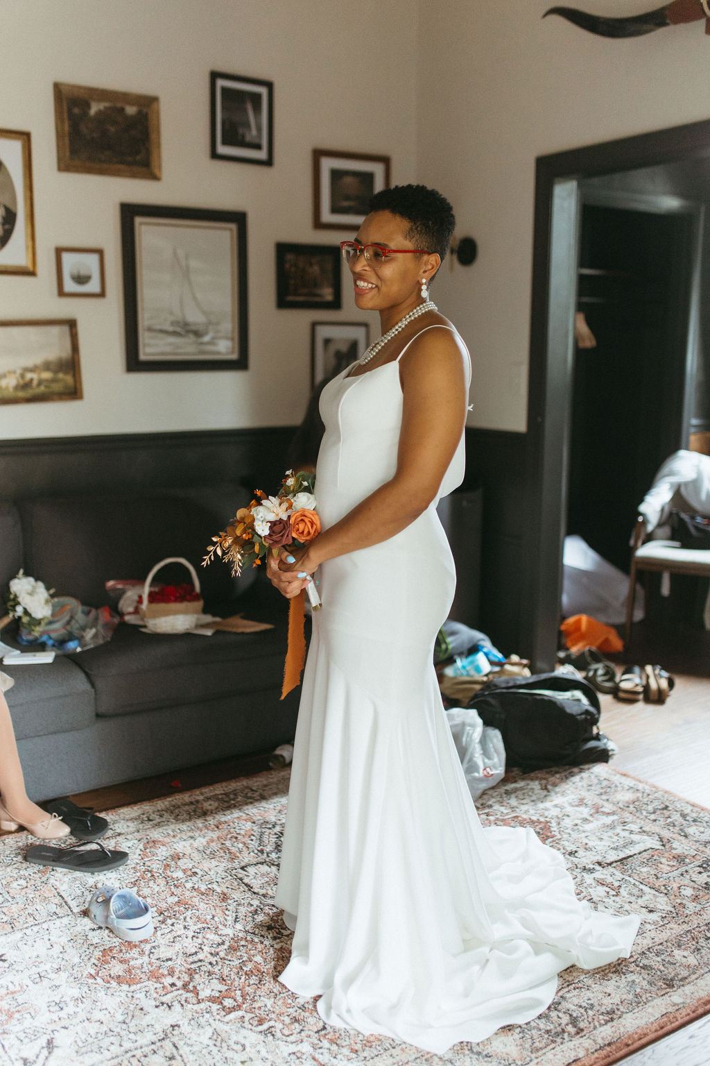 real emotion from Morgan and Erin's wedding day
