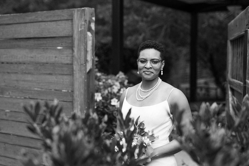 a quiet moment from Morgan and Erin's wedding